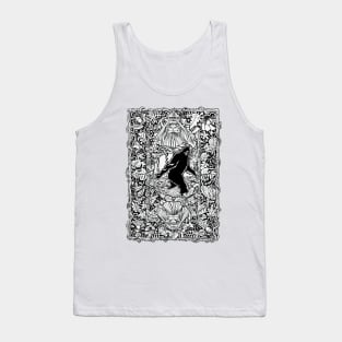 Bigfoot Card Back Design Tank Top